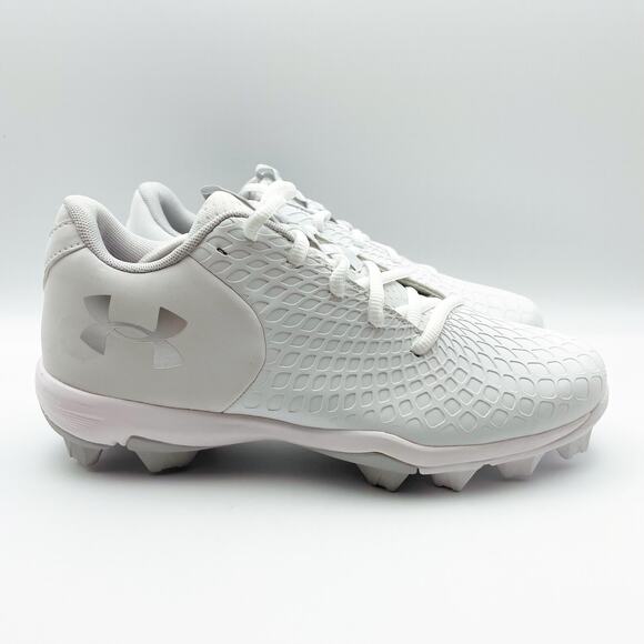 Under Armour Womens Glyde 2.0 RM Field Shoes US 7.5B EU 38.5 White Silver EUC - Picture 3 of 13